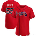 Custom #55 Red ATL Baseball Shirt Top