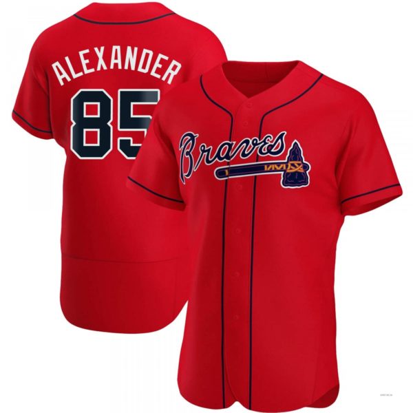 Custom #85 Red ATL Baseball Shirt Top