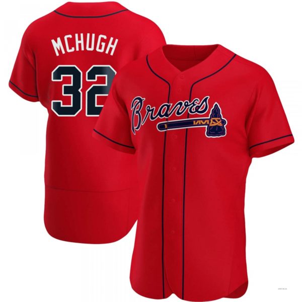 Custom #32 Red ATL Baseball Shirt Top