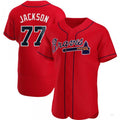 Custom #77 Red ATL Baseball Shirt Top