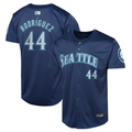 S.Mariners #44 Julio Rodr隆搂aguez Player Navy Road Limited Baseball Jerseys