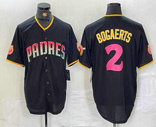 Custom #2 Black SD Baseball Shirt Top