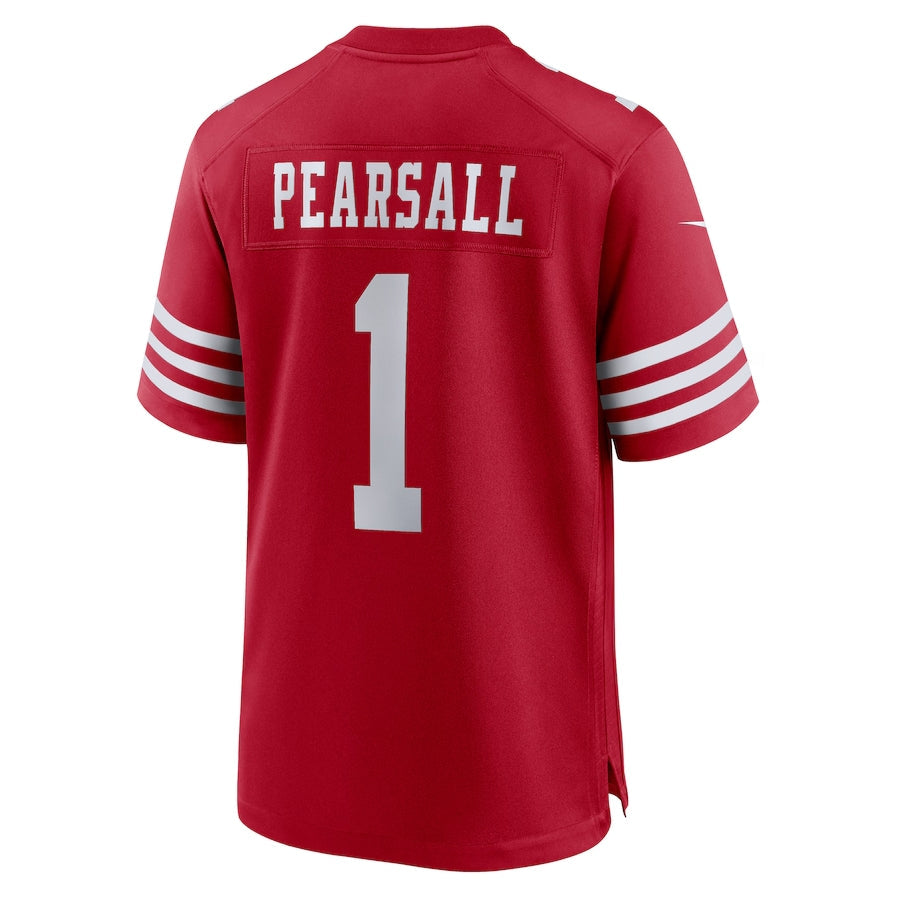Custom #1 Scarlet 2024 SF Football Shirt Top