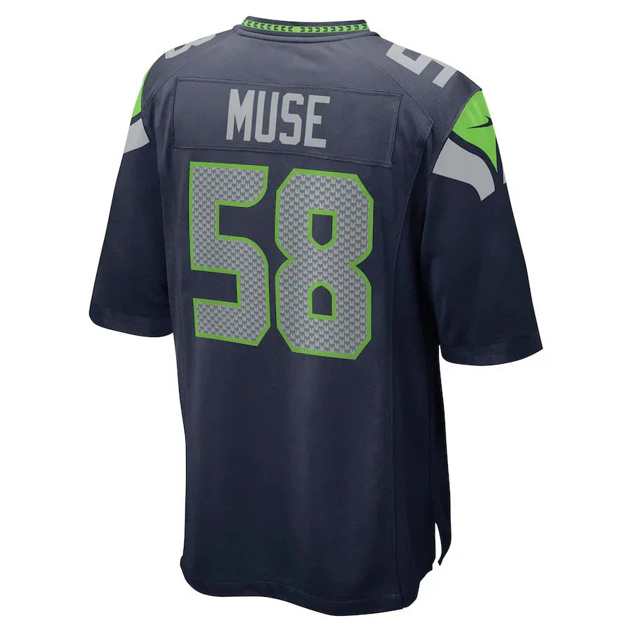 Custom #58 Navy SEA Football Shirt Top