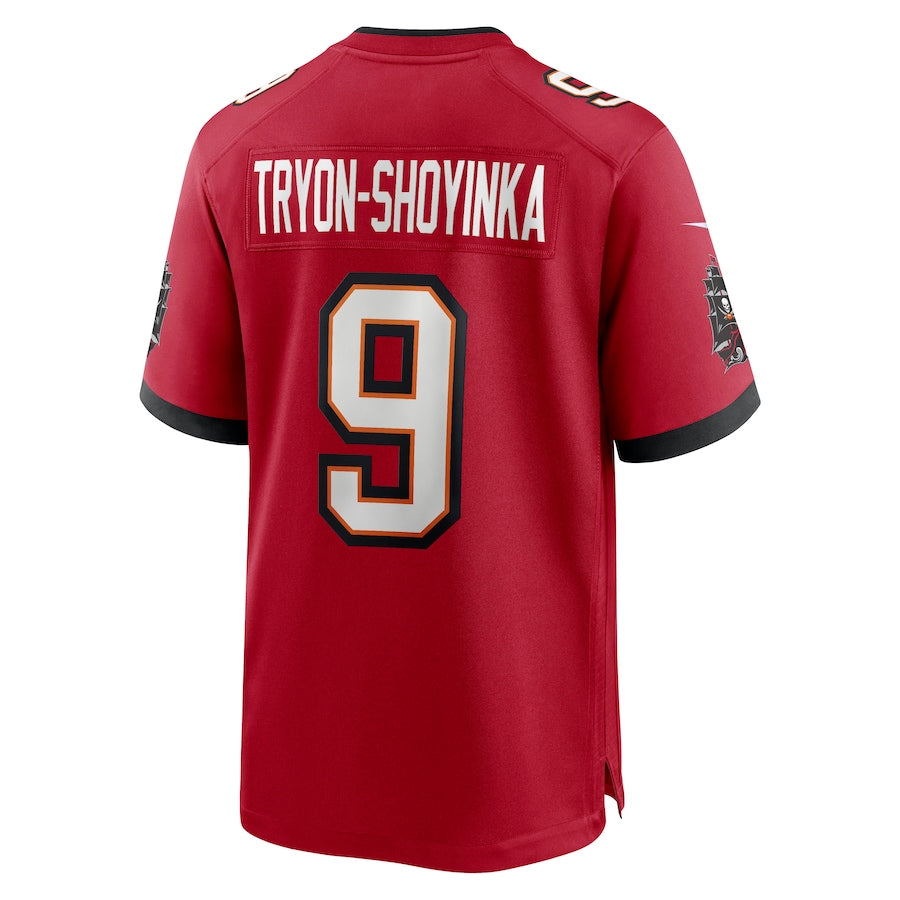 Custom #9 Red TB Football Shirt Top