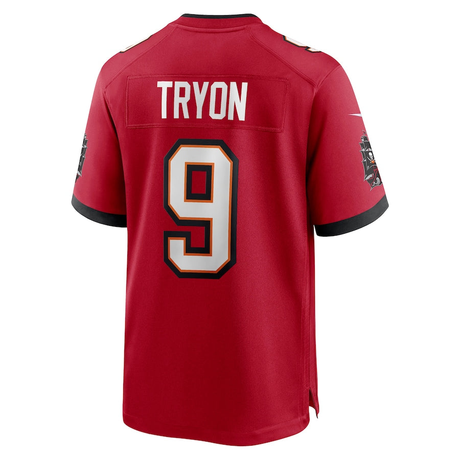 Custom #9 Red 2021 TB Football Shirt Top