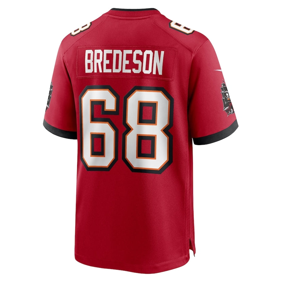 Custom #68 Red TB Football Shirt Top