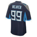 T.Titans #99 Rashad Weaver Navy Game Jersey Stitched American Football Jerseys