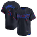 Custom #4 Black 2024 City Connect TOR Baseball Shirt Top