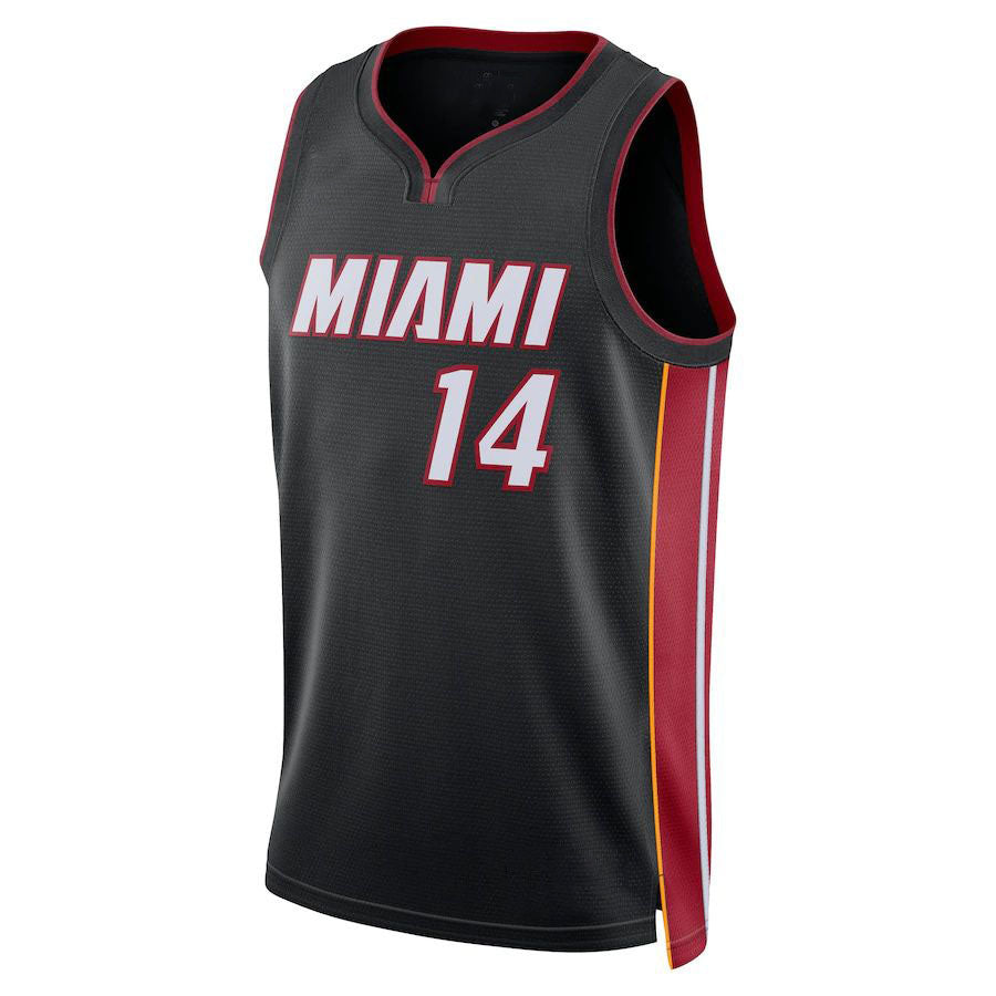 Custom #14 Black 2022 MIA Basketball Shirt Top