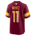 Custom #11 Burgundy WAS Football Shirt Top