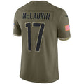 Custom #17 Olive 2022 WAS Football Shirt Top