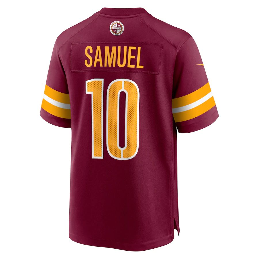 Custom #10 Burgundy WAS Football Shirt Top