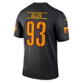 Custom #93 Black WAS Football Shirt Top