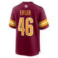 Custom #46 Burgundy WAS Football Shirt Top