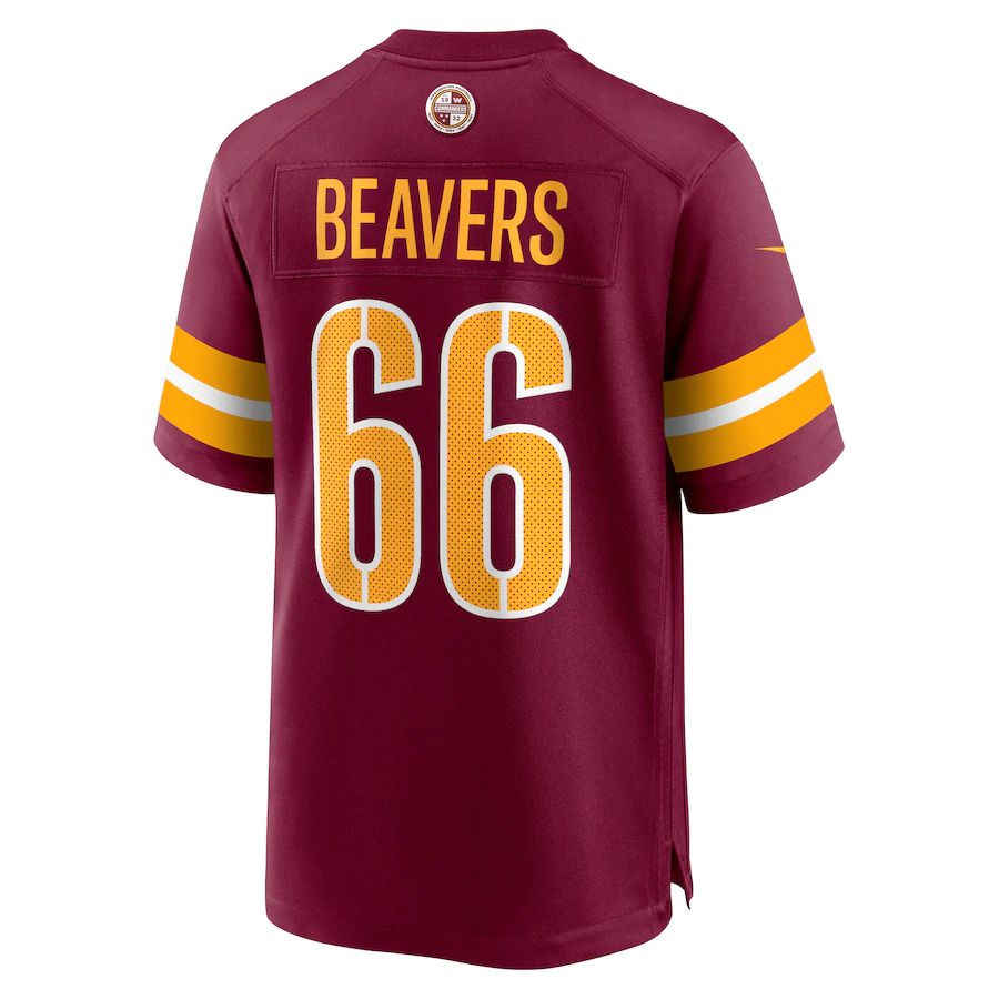 Custom #66 Burgundy WAS Football Shirt Top