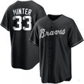 Custom #33 Black ATL Baseball Shirt Top
