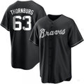 Custom #63 Black ATL Baseball Shirt Top