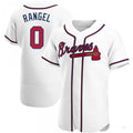 Custom #0 White ATL Baseball Shirt Top