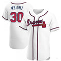 Custom #30 White ATL Baseball Shirt Top
