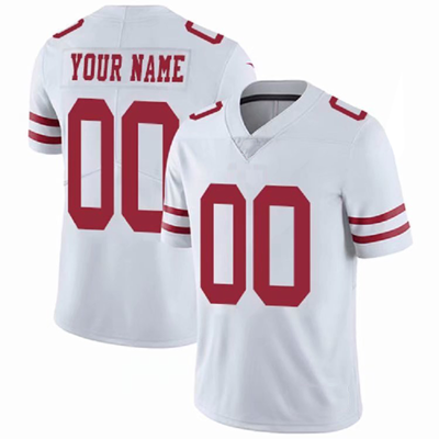 Custom White SF Football Shirt Top