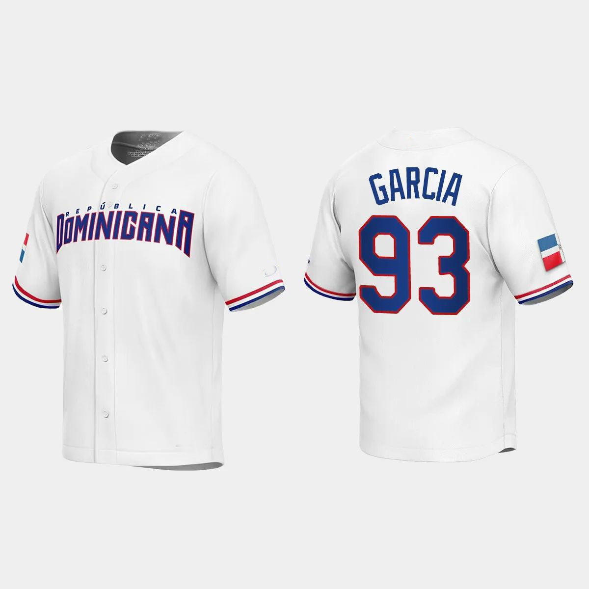 Custom #93 White 2023 Baseball Shirt Top