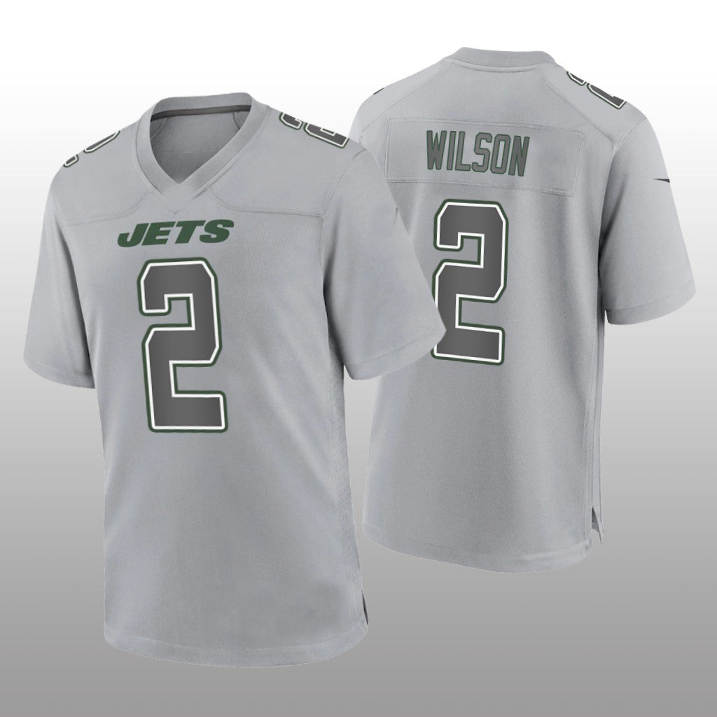 Custom #2 Gray NYJ Football Shirt Top