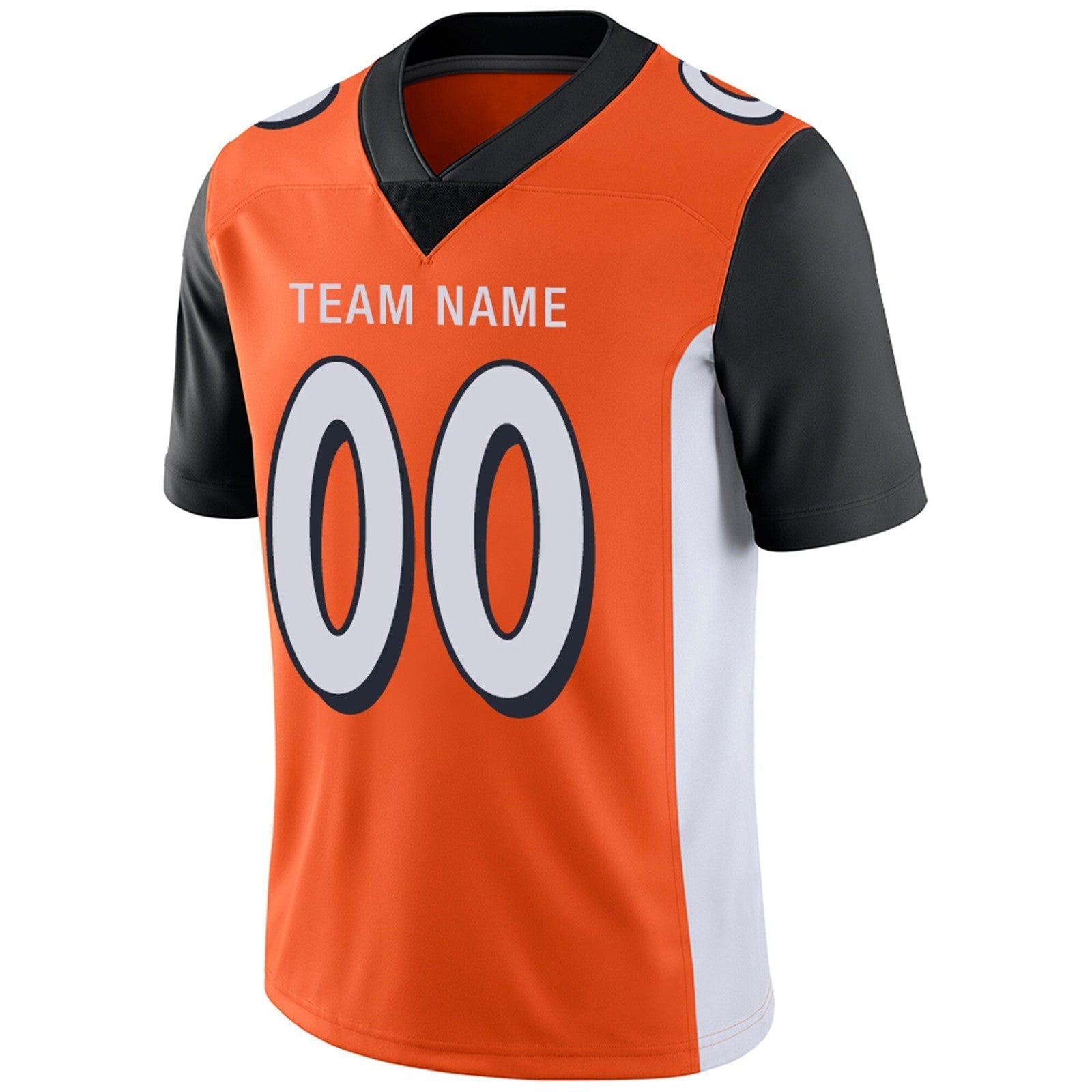 Custom Orange CIN Football Shirt Top