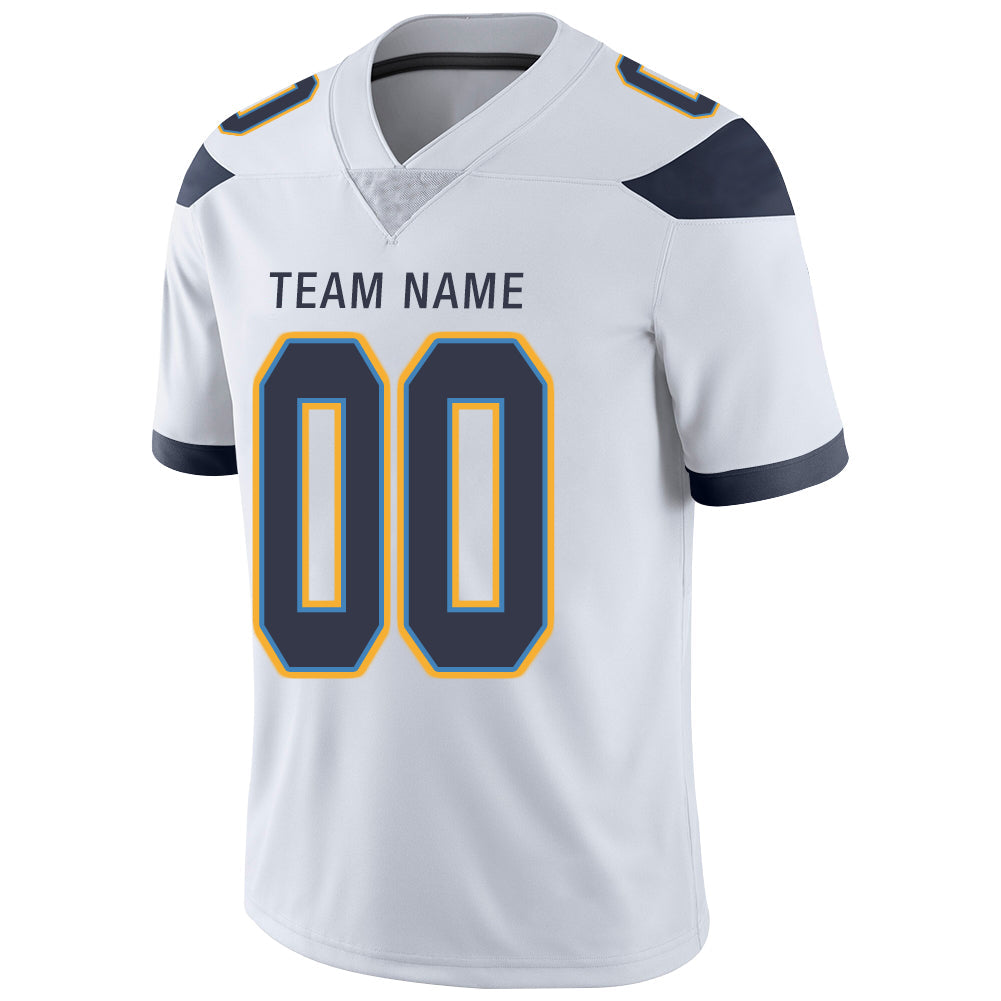 Custom White LAC Football Shirt Top