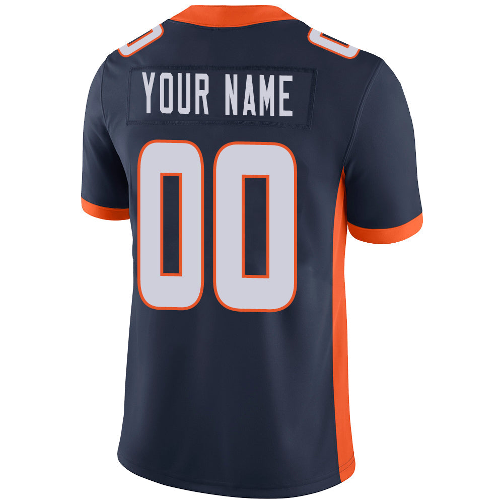 Custom Navy DEN Football Shirt Top