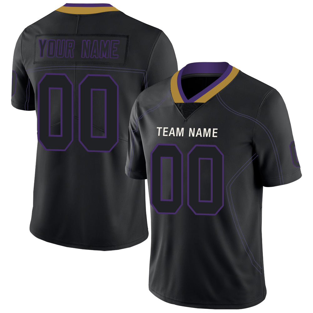 Custom Black Football Shirt Top