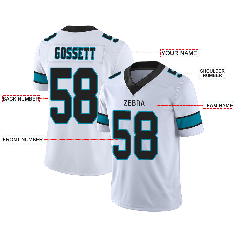 Custom White Football Shirt Top