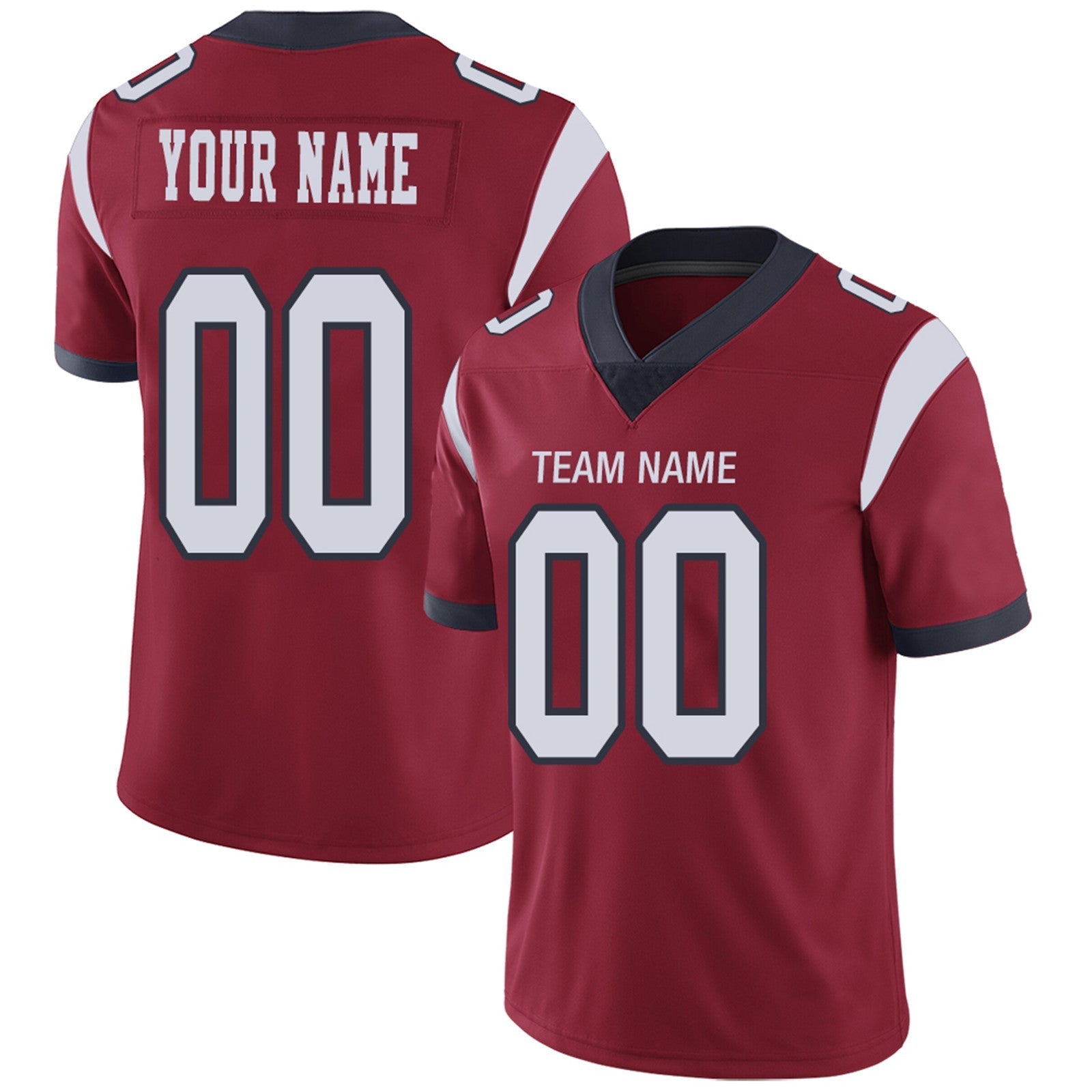 Custom Navy HOU Football Shirt Top