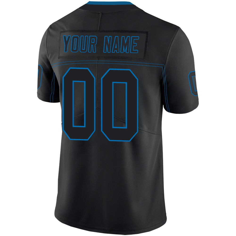 Custom Black DET Football Shirt Top