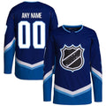 Custom Blue 2022 MIN Hockey Shirt Top