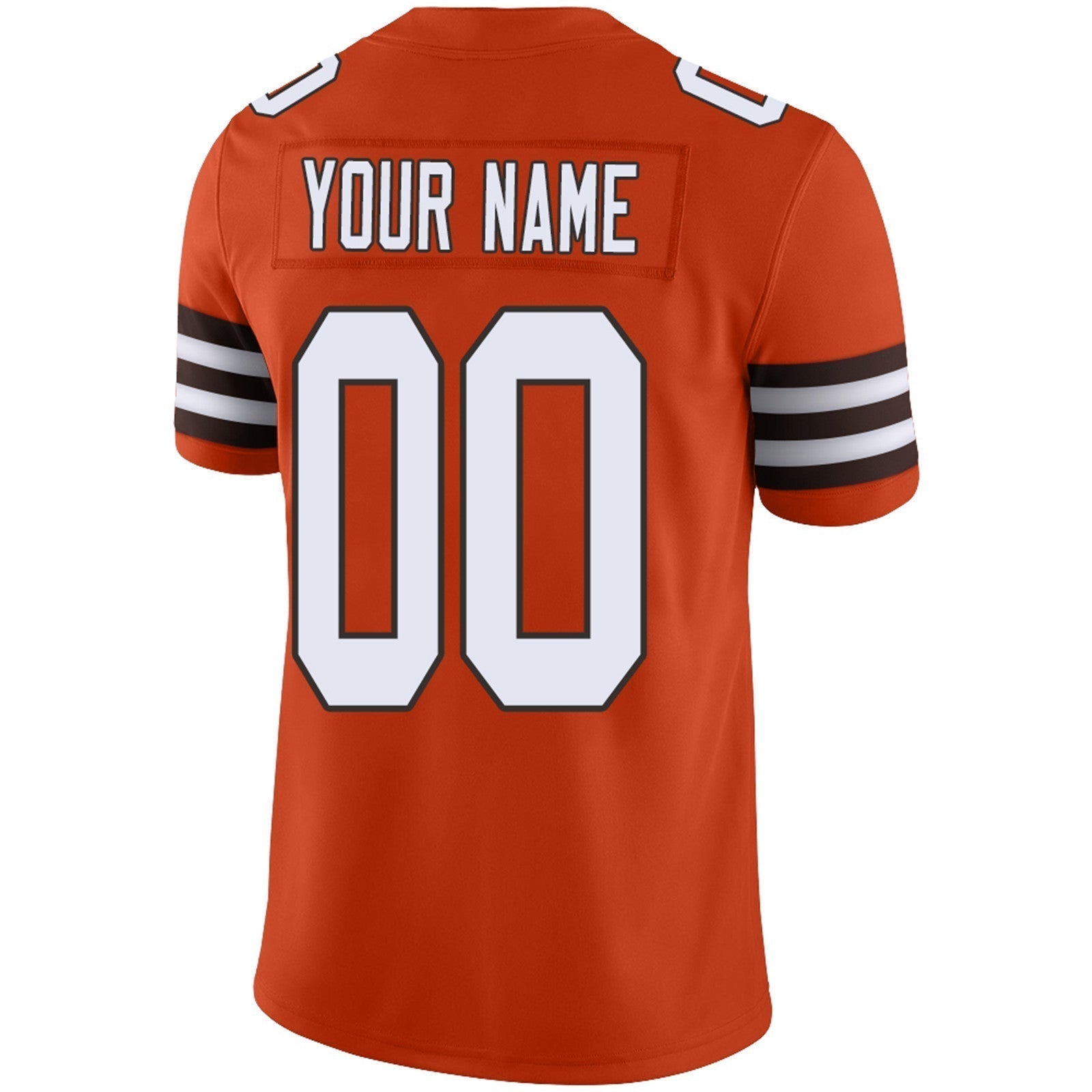 Custom Brown CLE Football Shirt Top
