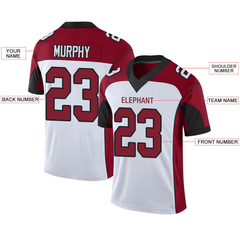 Custom White Football Shirt Top