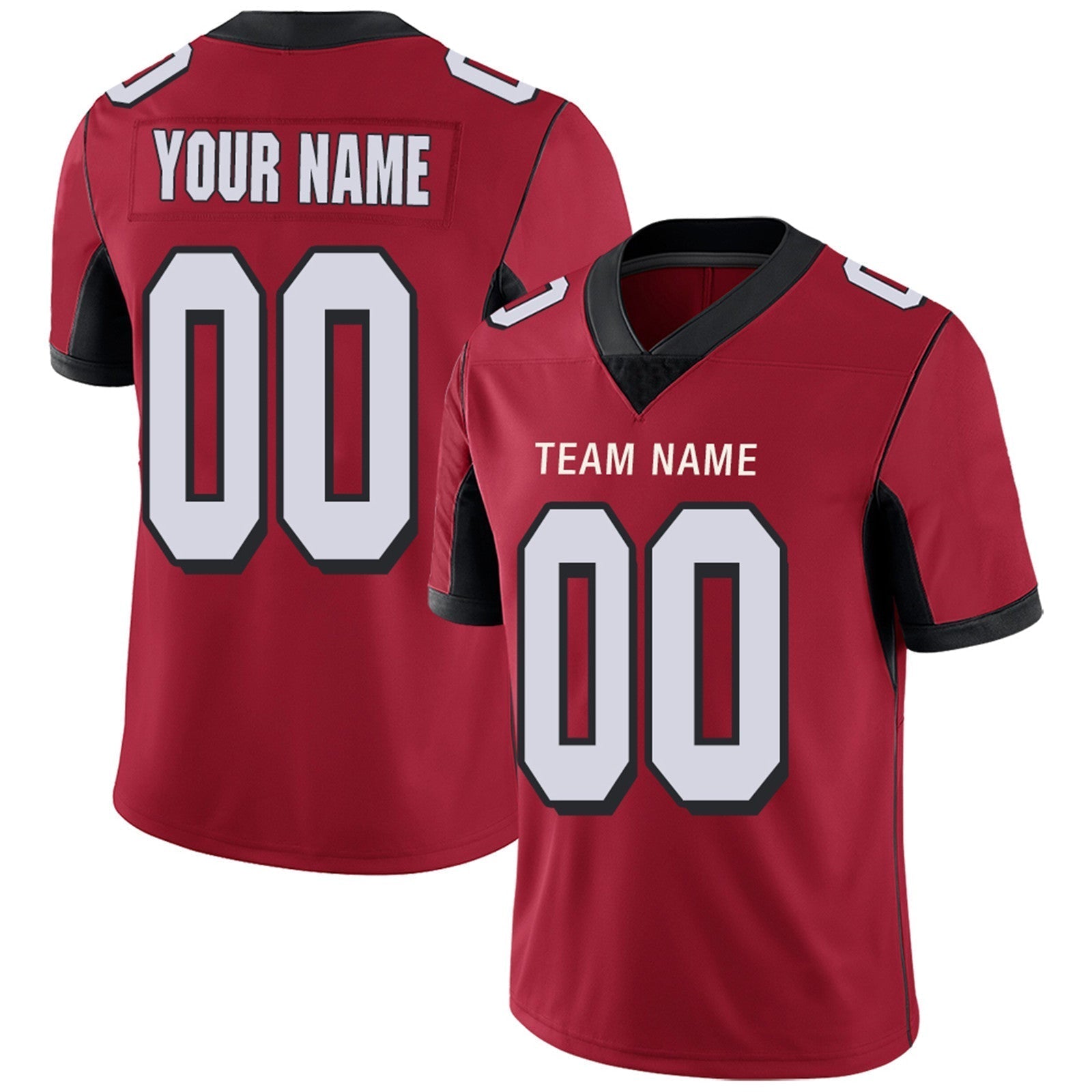 Custom Red ATL Football Shirt Top
