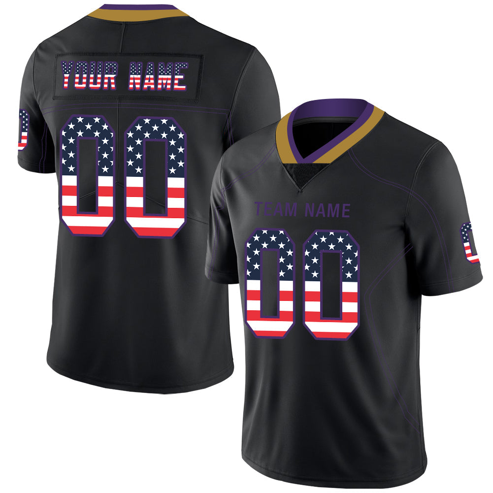 Custom Black BAL Football Shirt Top