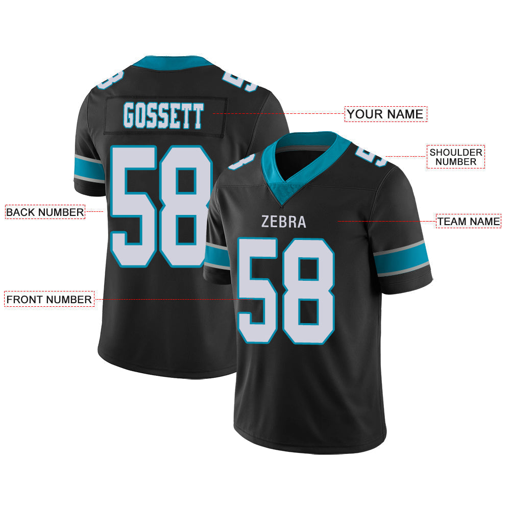 Custom Black Football Shirt Top