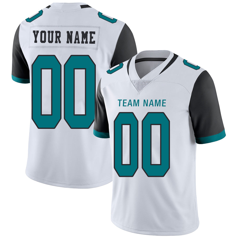 Custom White JAX Football Shirt Top