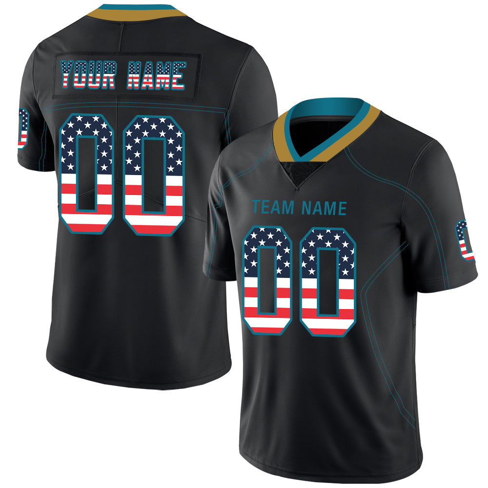 Custom Black JAX Football Shirt Top