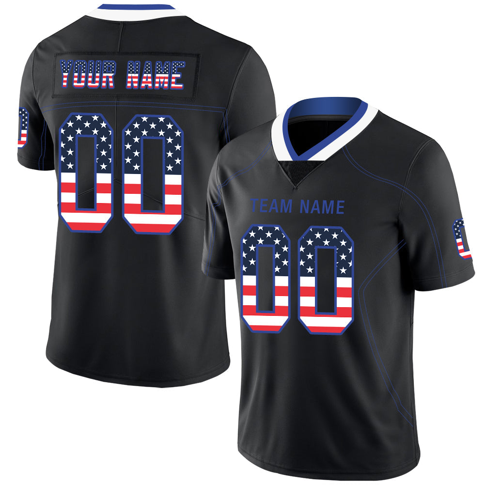 Custom Black IND Football Shirt Top