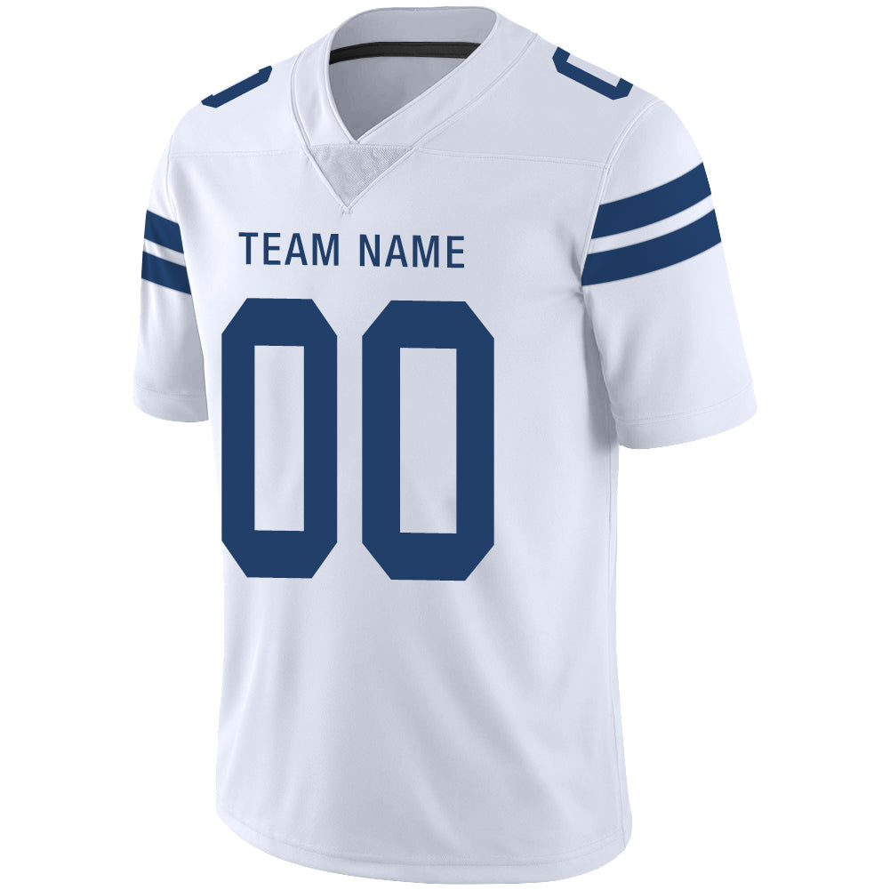 Custom White IND Football Shirt Top