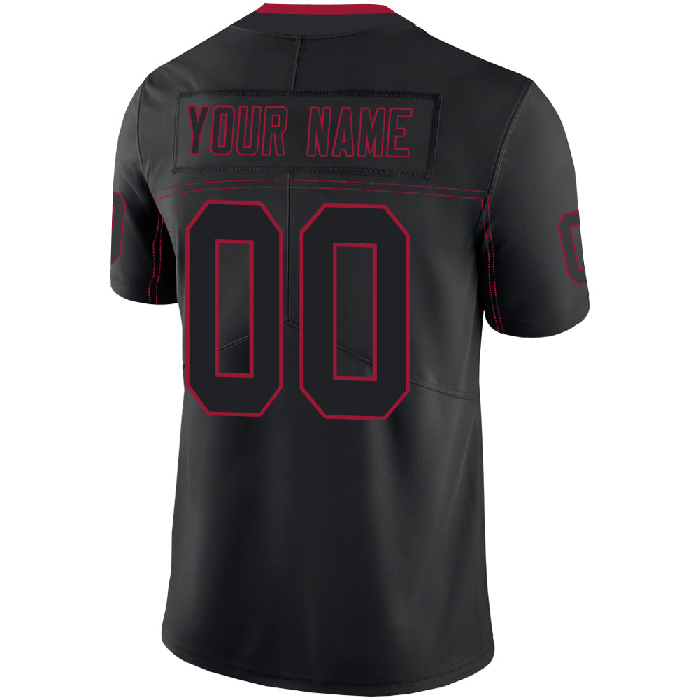 Custom Black Football Shirt Top