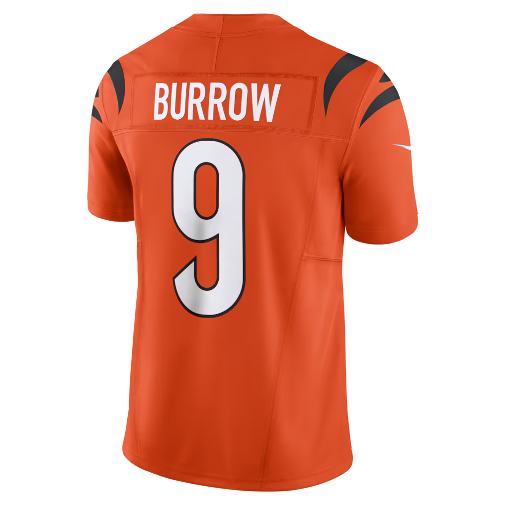 Custom #9 Orange CIN Football Shirt Top