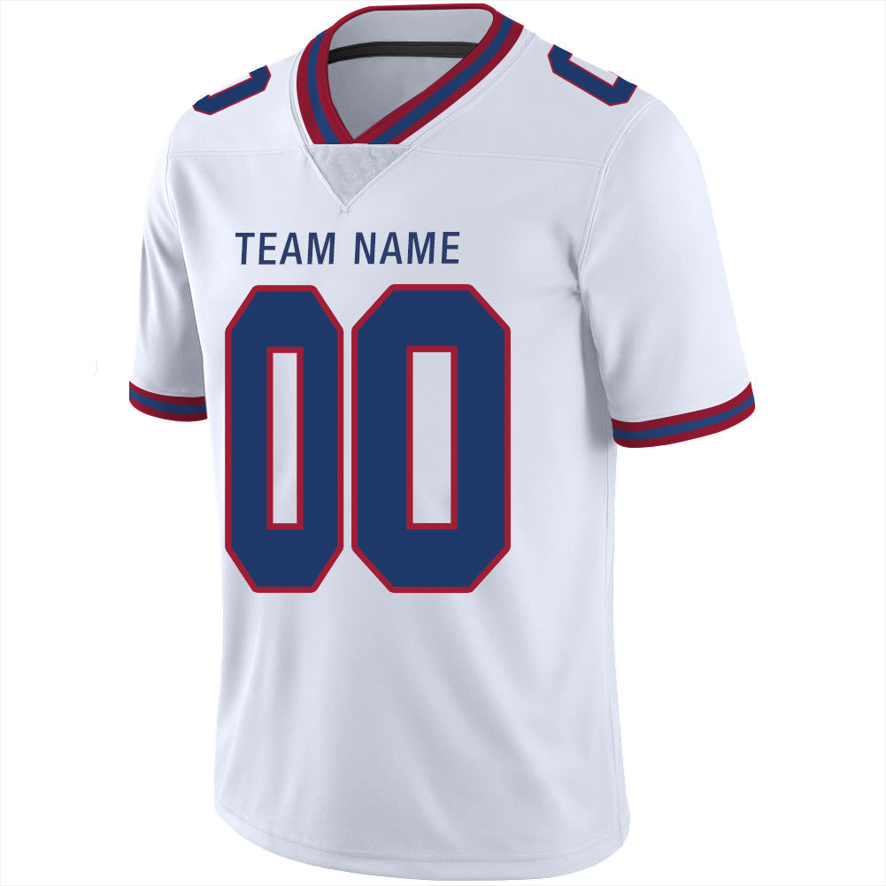 Custom White Football Shirt Top
