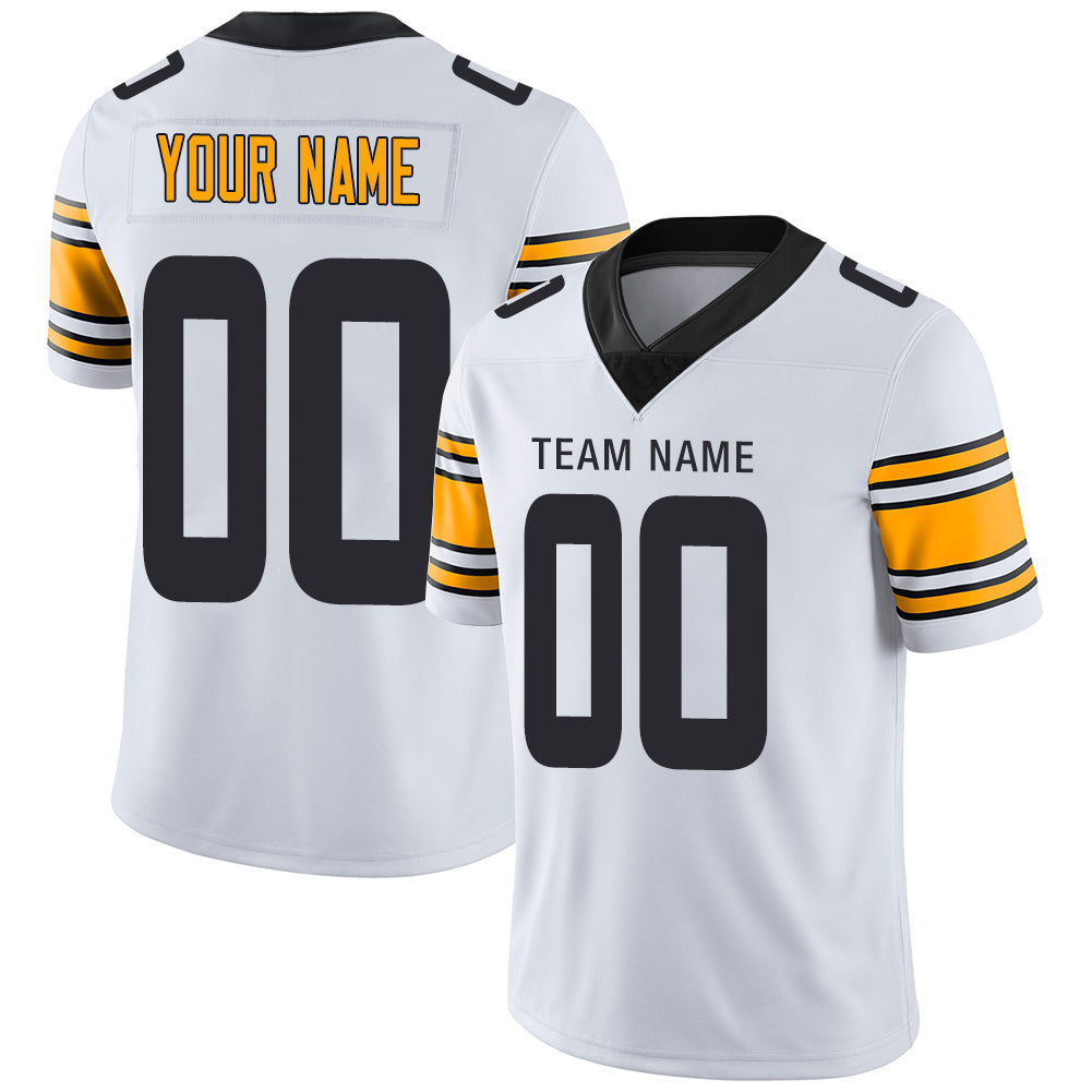 Custom White PIT Football Shirt Top