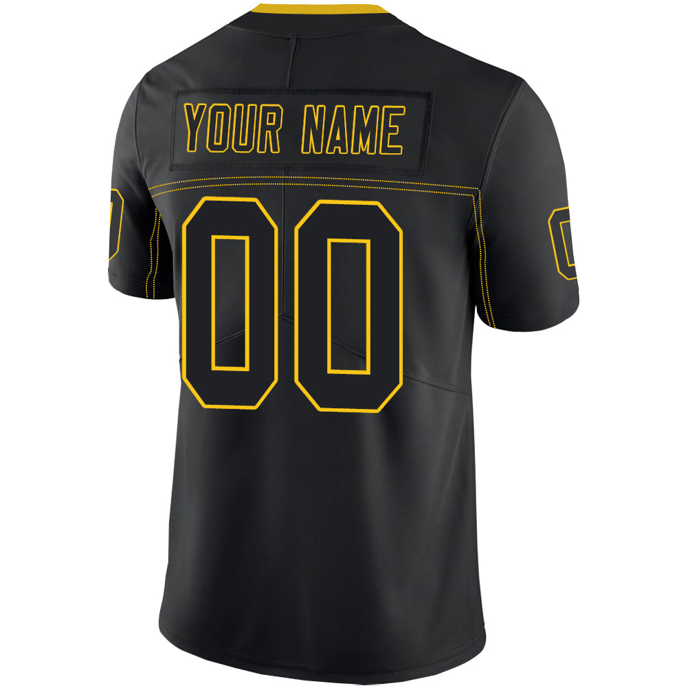 Custom Black PIT Football Shirt Top
