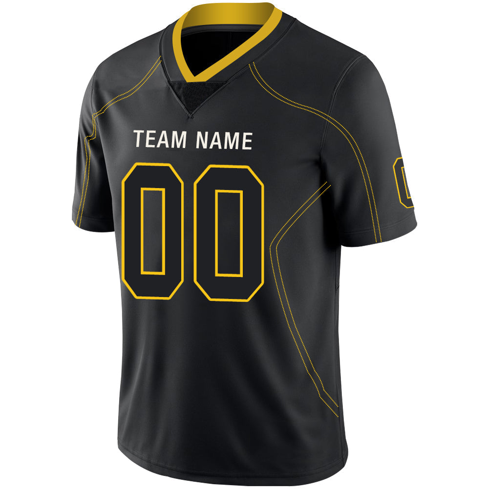 Custom Black PIT Football Shirt Top